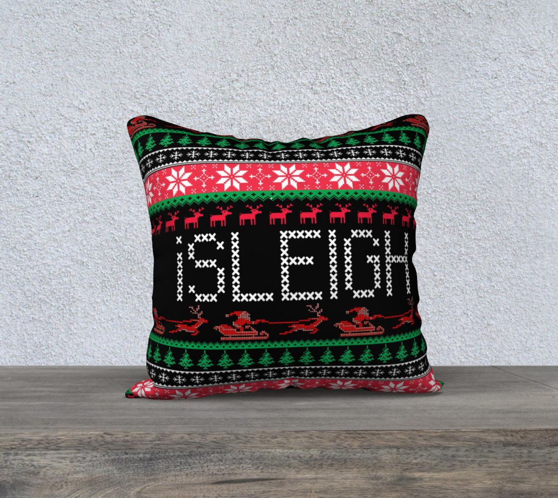 iSleigh Pillow Cover preview #1