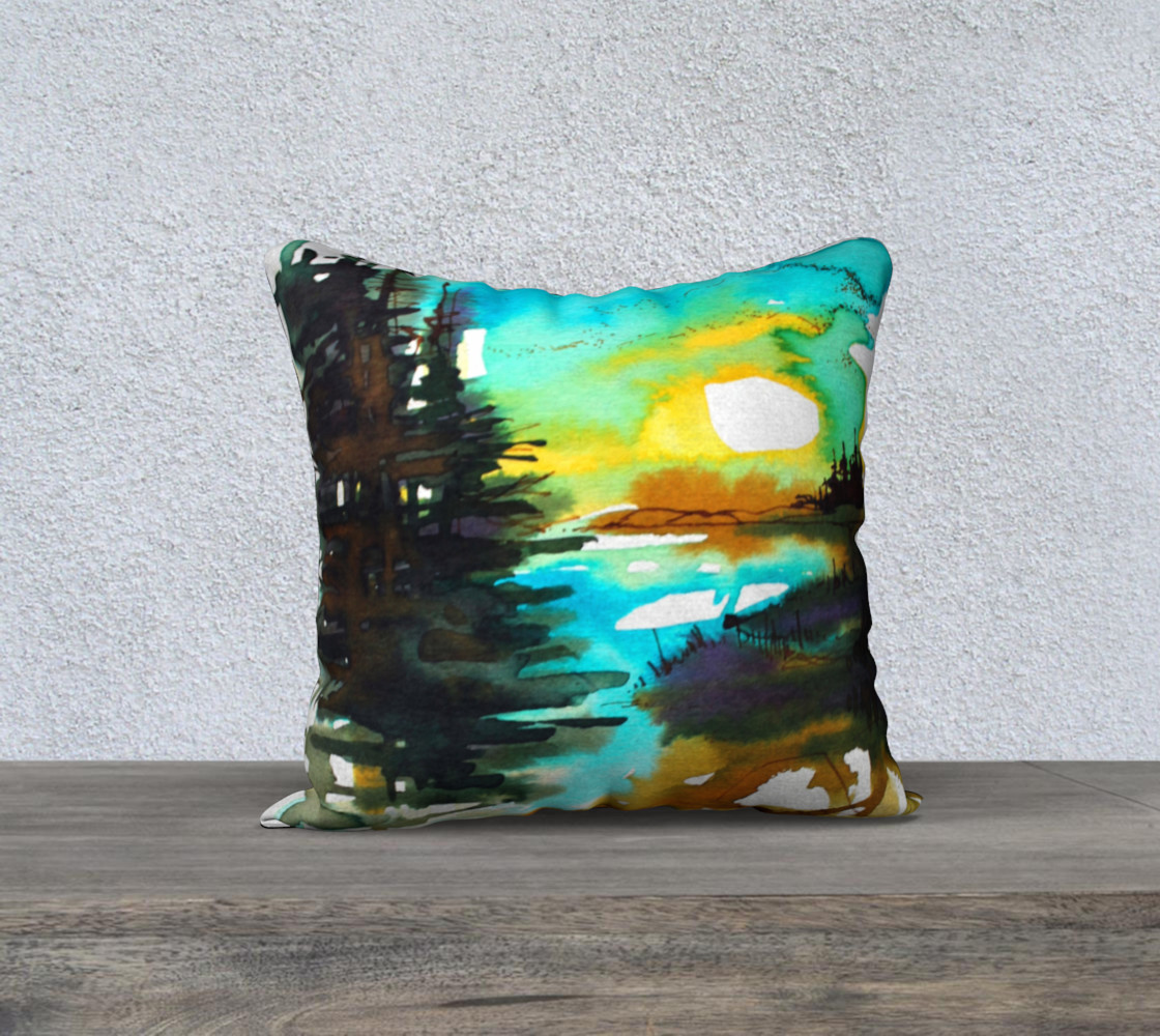 Sun on the River cushion cover preview #1