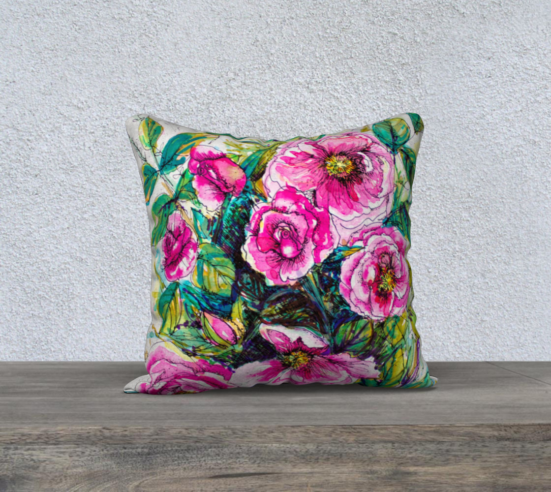 Wild Roses for You  cushion cover preview #1