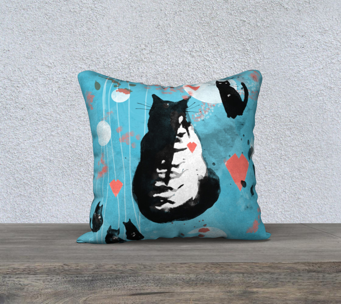 Cats Story  cushion cover preview #1
