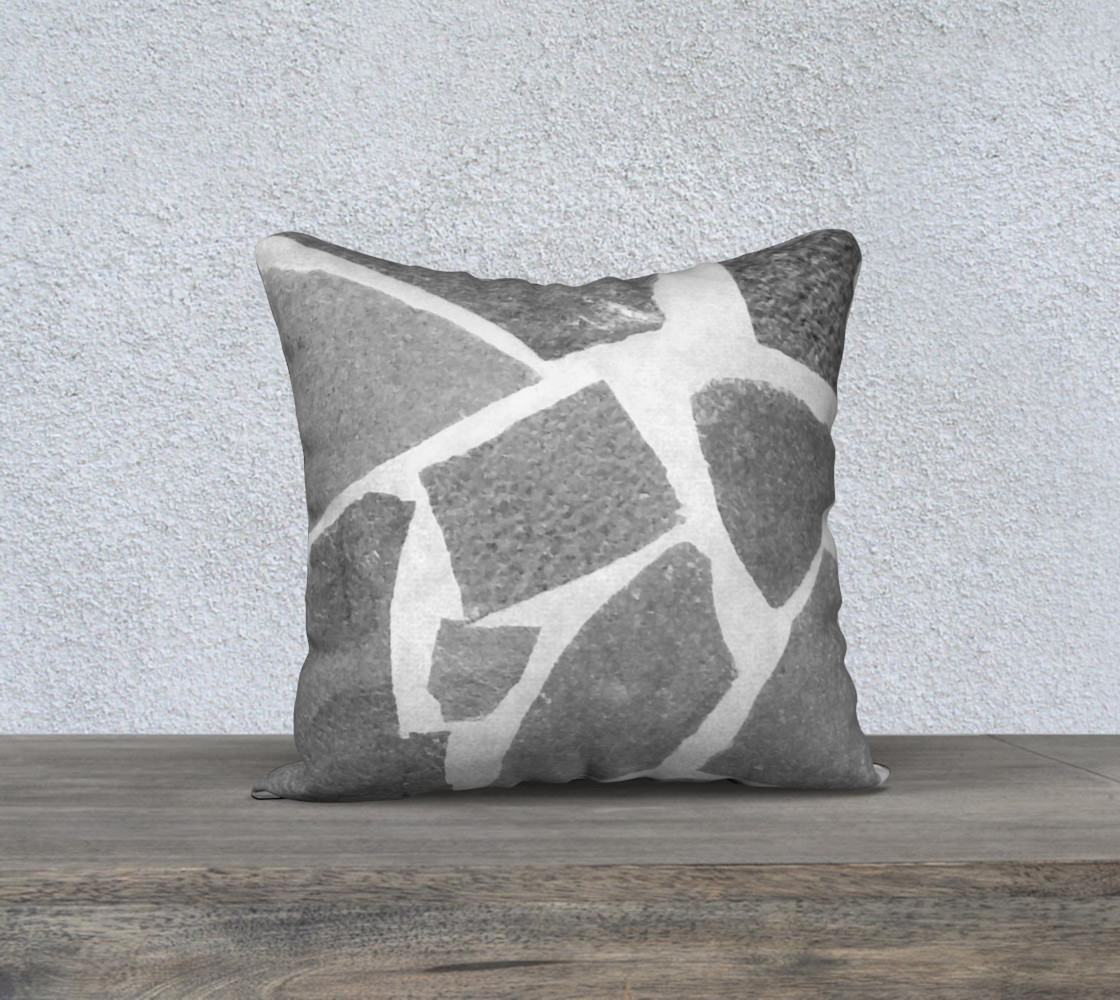 Gray White Stone Mosaic Pattern preview #1