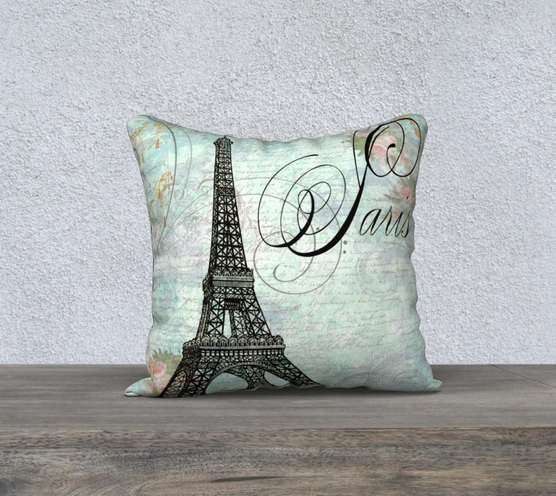 Eiffel tower French roses 3D preview