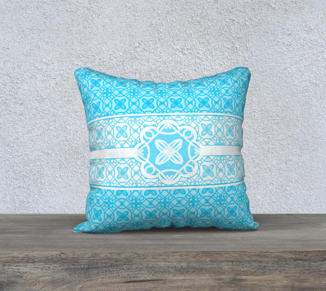 Teal and White Pattern preview #1