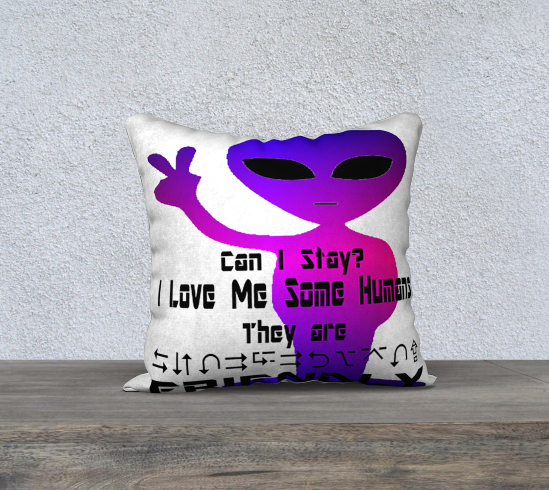 Alien 18"x18" Pillow Case 3D preview
