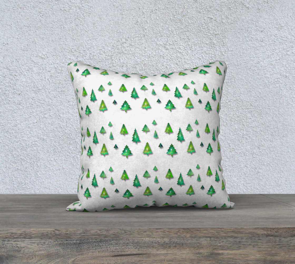 christmas holiday retro forest pattern preview #1