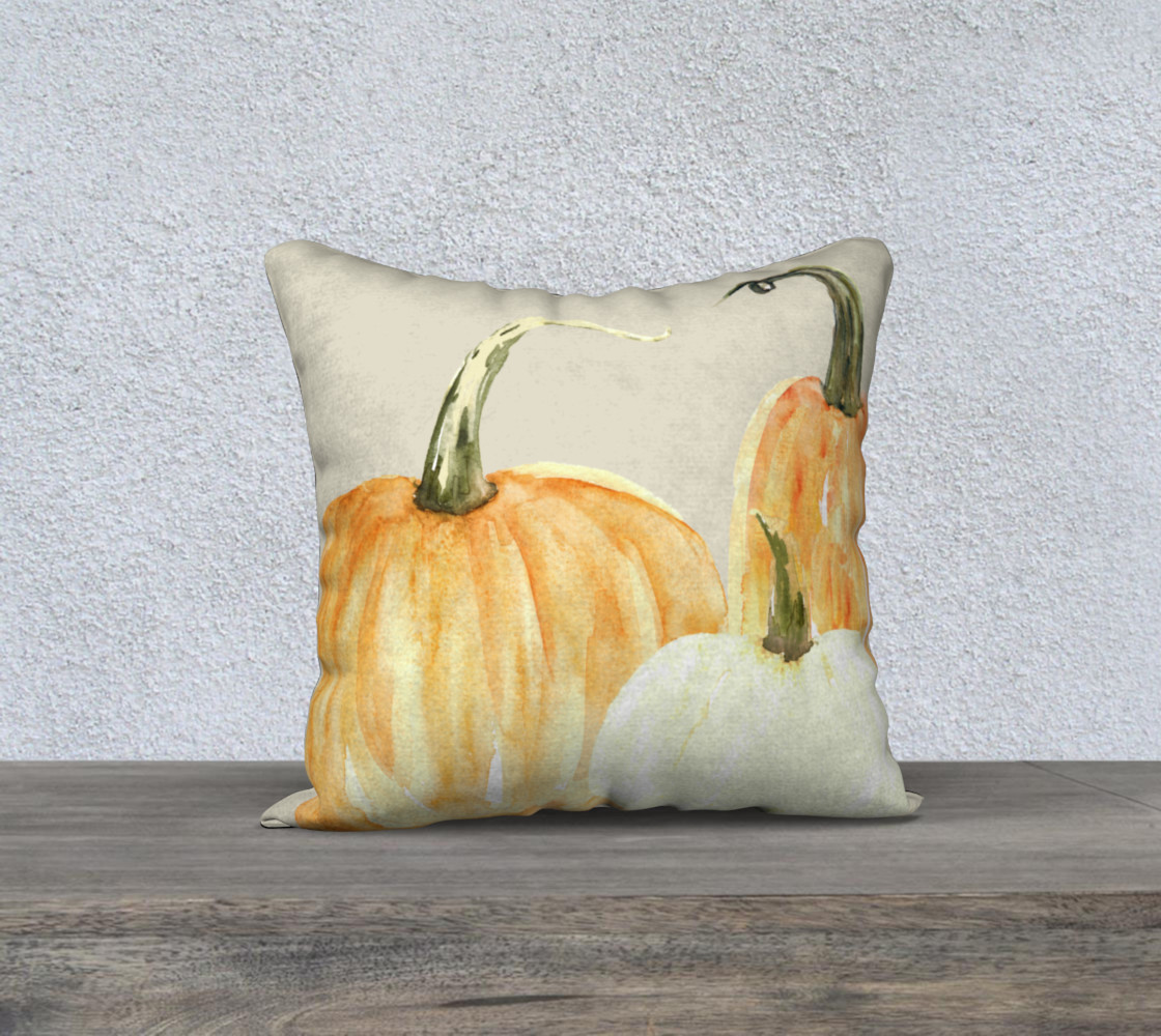 Aperçu de Fall Pumpkin Pillow #1
