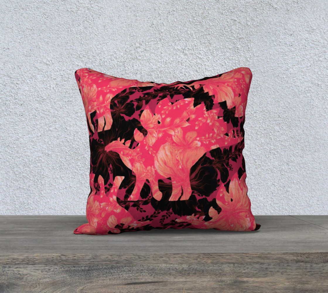 Jurassic Pillow - Pink & Black 18 preview #1