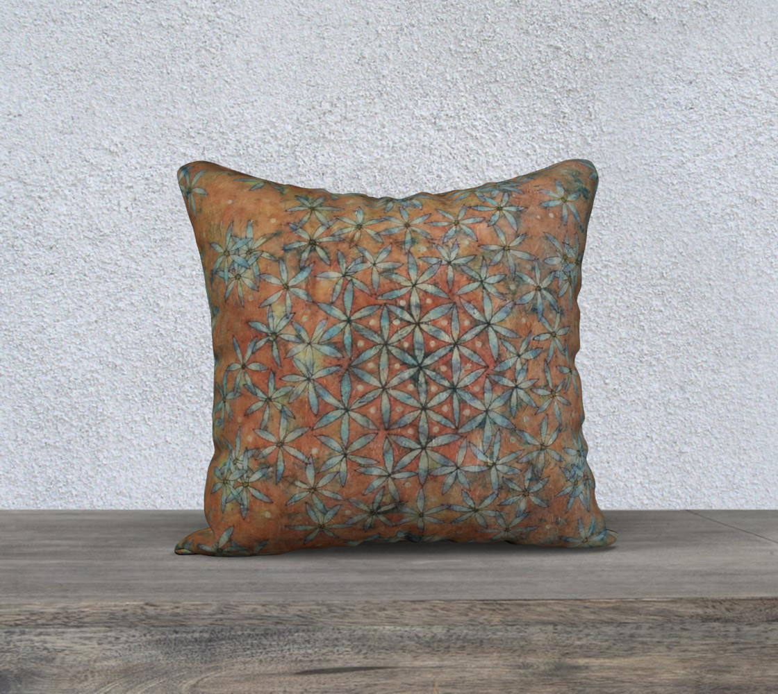 Flower of Life Transforming Floral 18x18 Pillow Case thumbnail #2