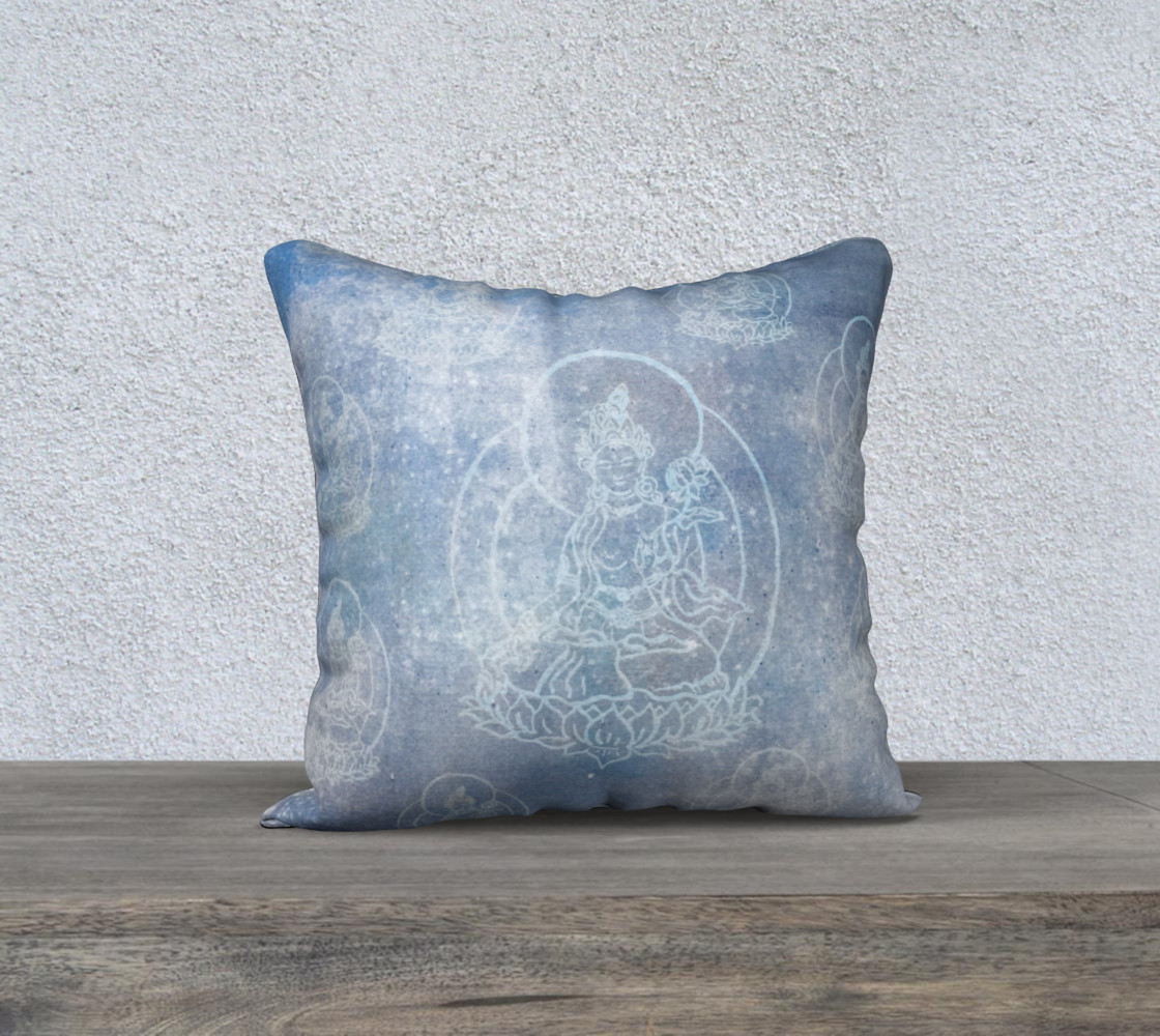 Tara Blue Pillow 3D preview