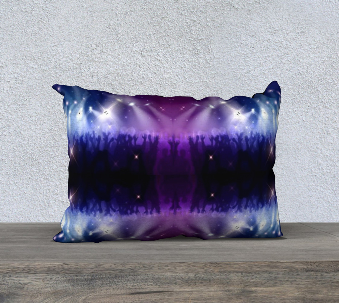Purple and Blue Burst Pillow Case 20x14 preview #1
