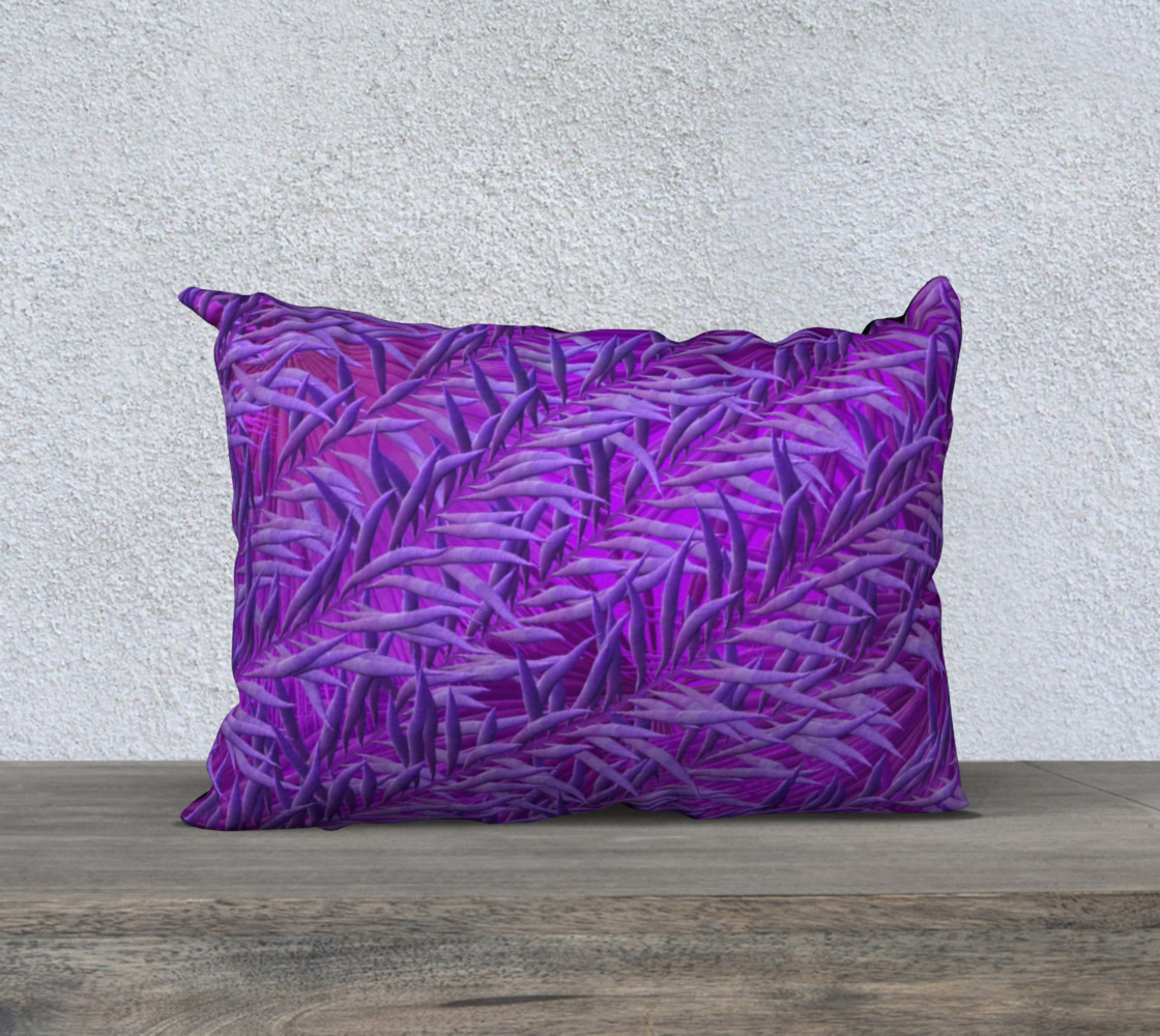 Purple Feathers 20 x 14 Pillow Case preview #1