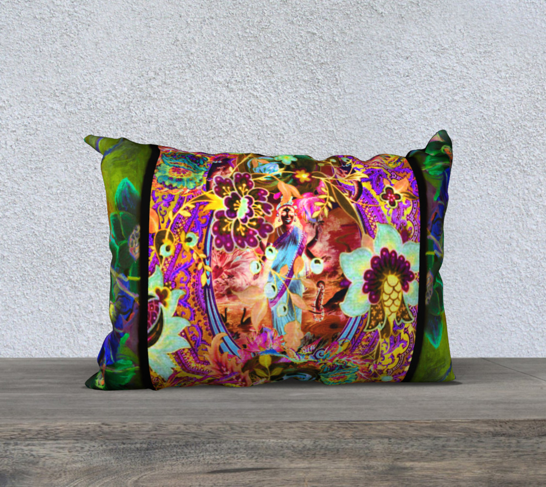 Bohemian Goddess Neon 20 x 14 Pillow 3D preview