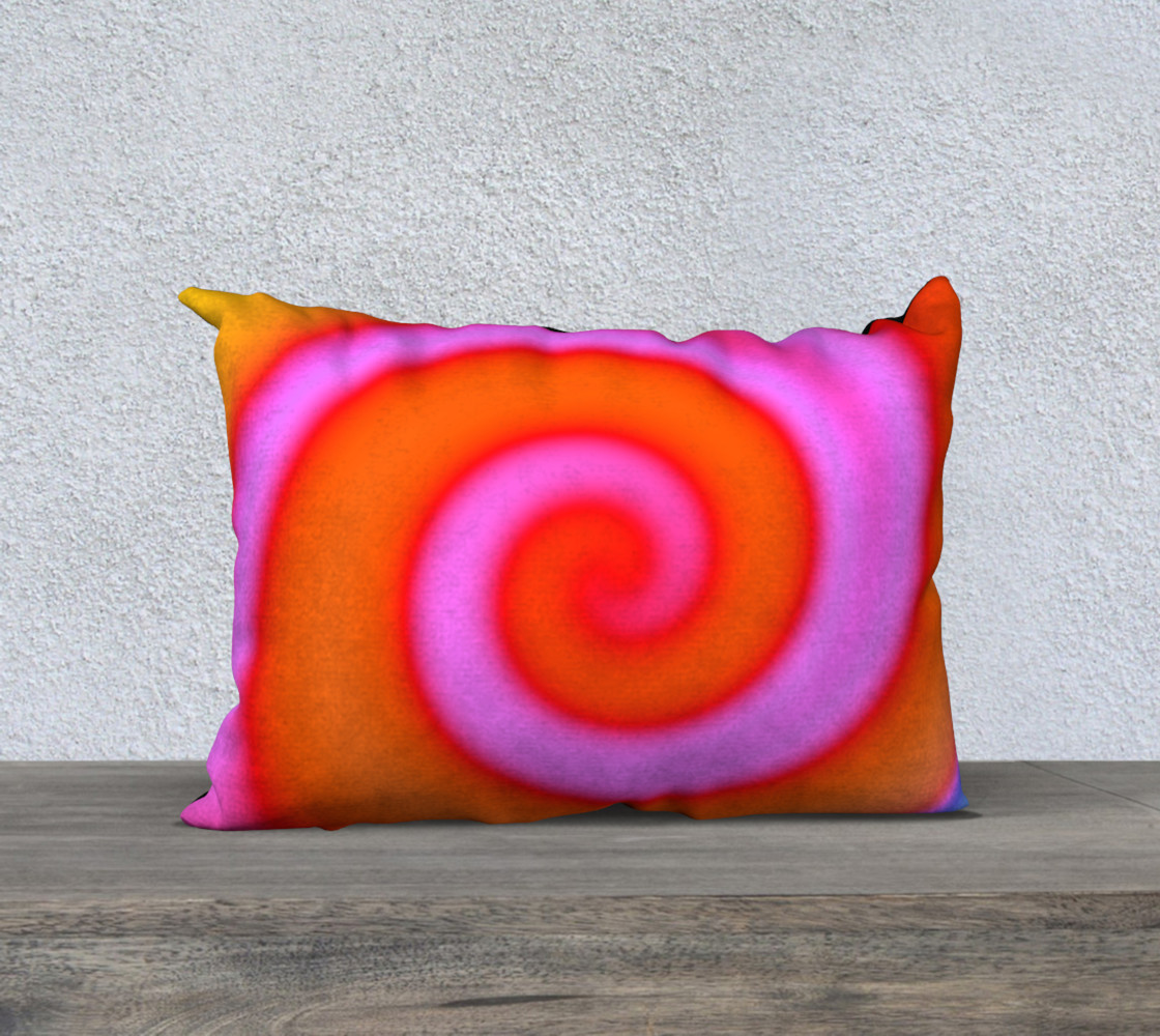 Bright Colorful Orange Pink Swirl Abstract preview #1