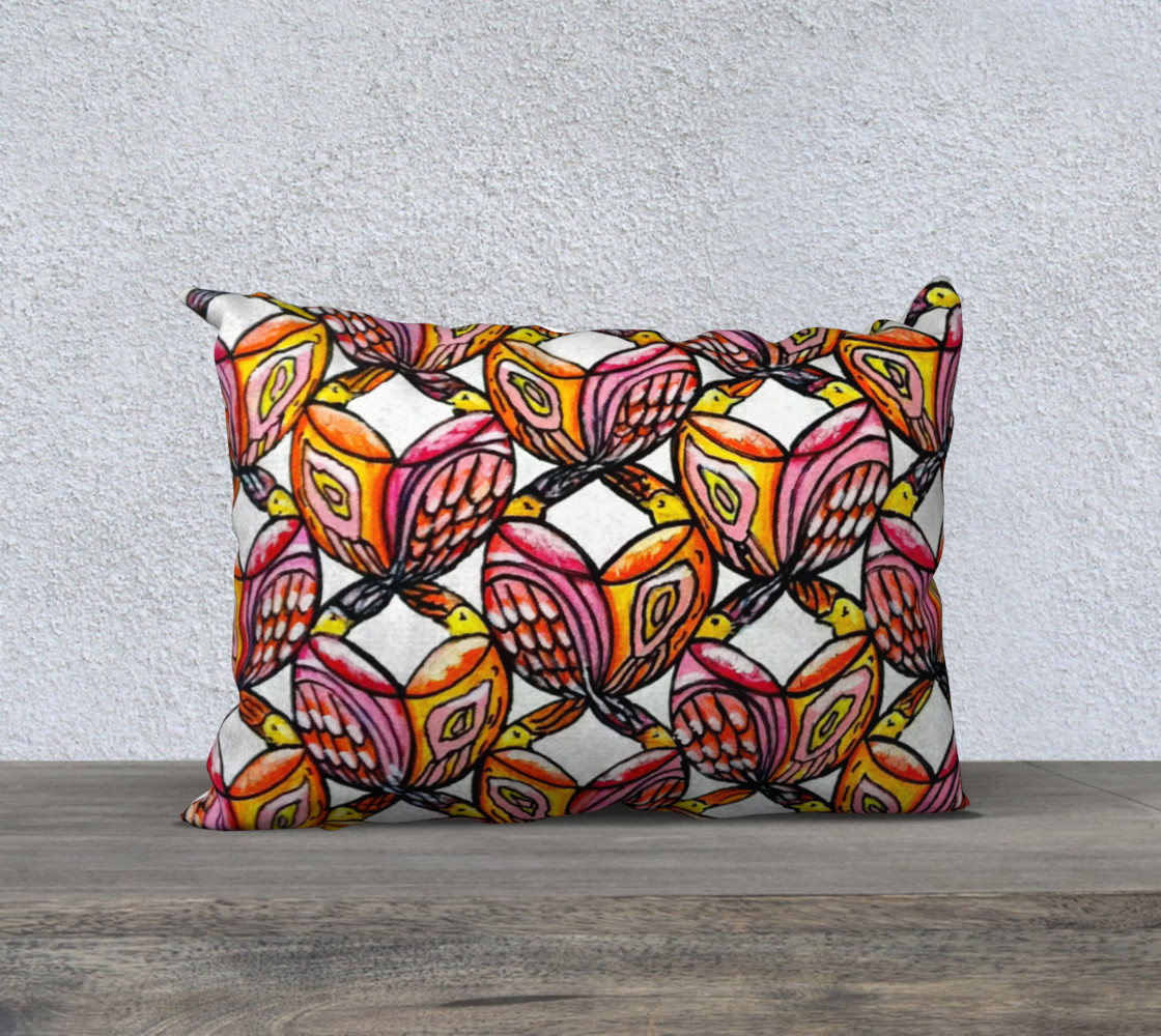 Birds Lumbar Pillow preview #1