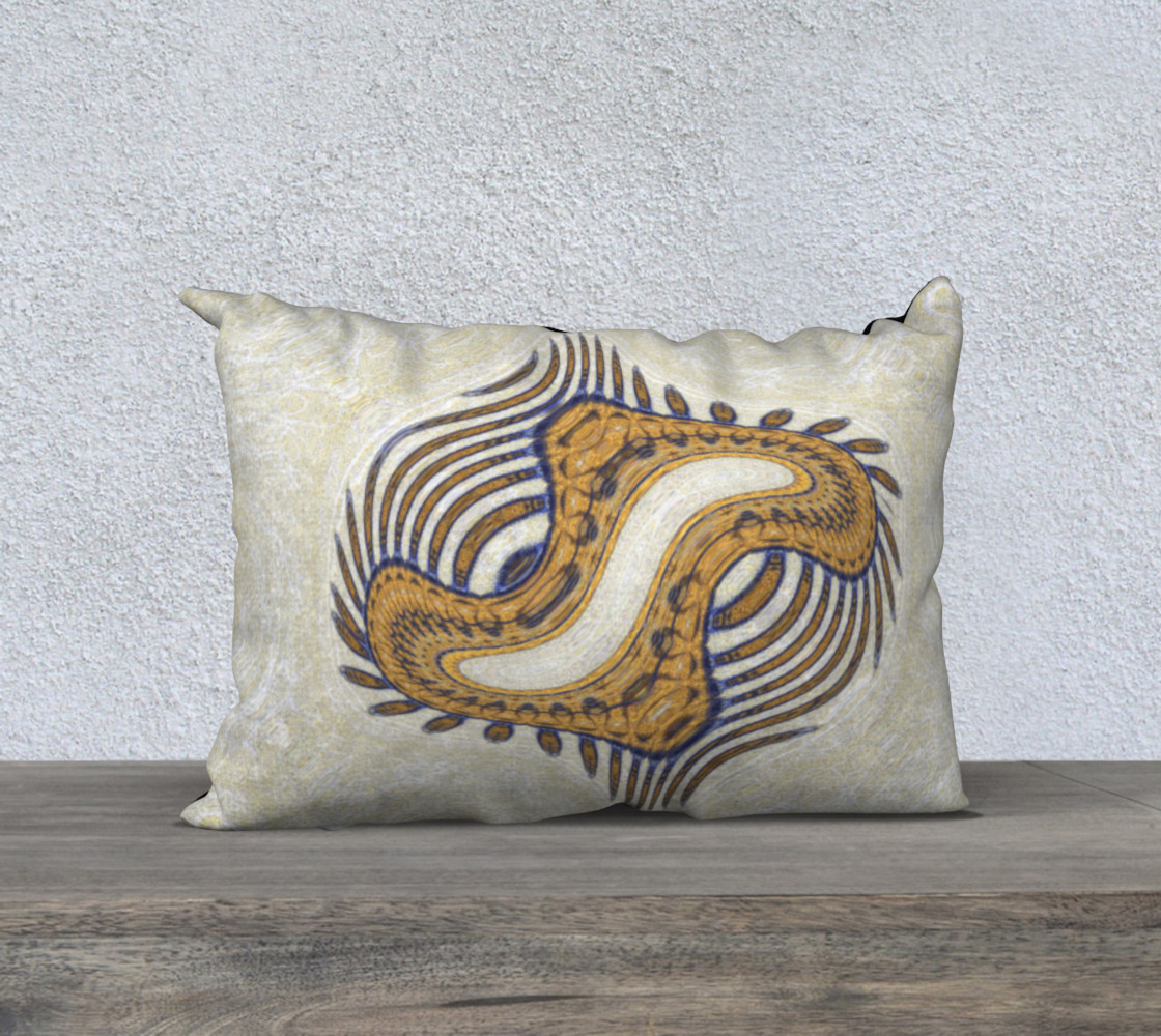 Yoga Woman Victory Symbol Pillow Case (w/lux-surface look.) preview #1