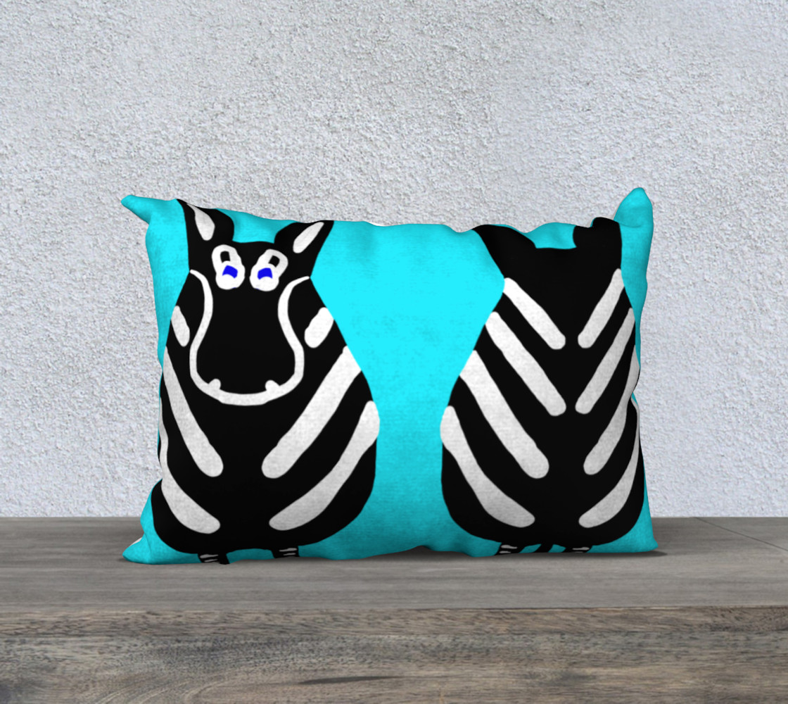 Zebra Both Ends Pillow 20" x 14" preview #1