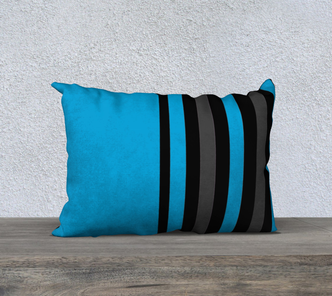 Aperçu 3D de blue with black and gray stripes 