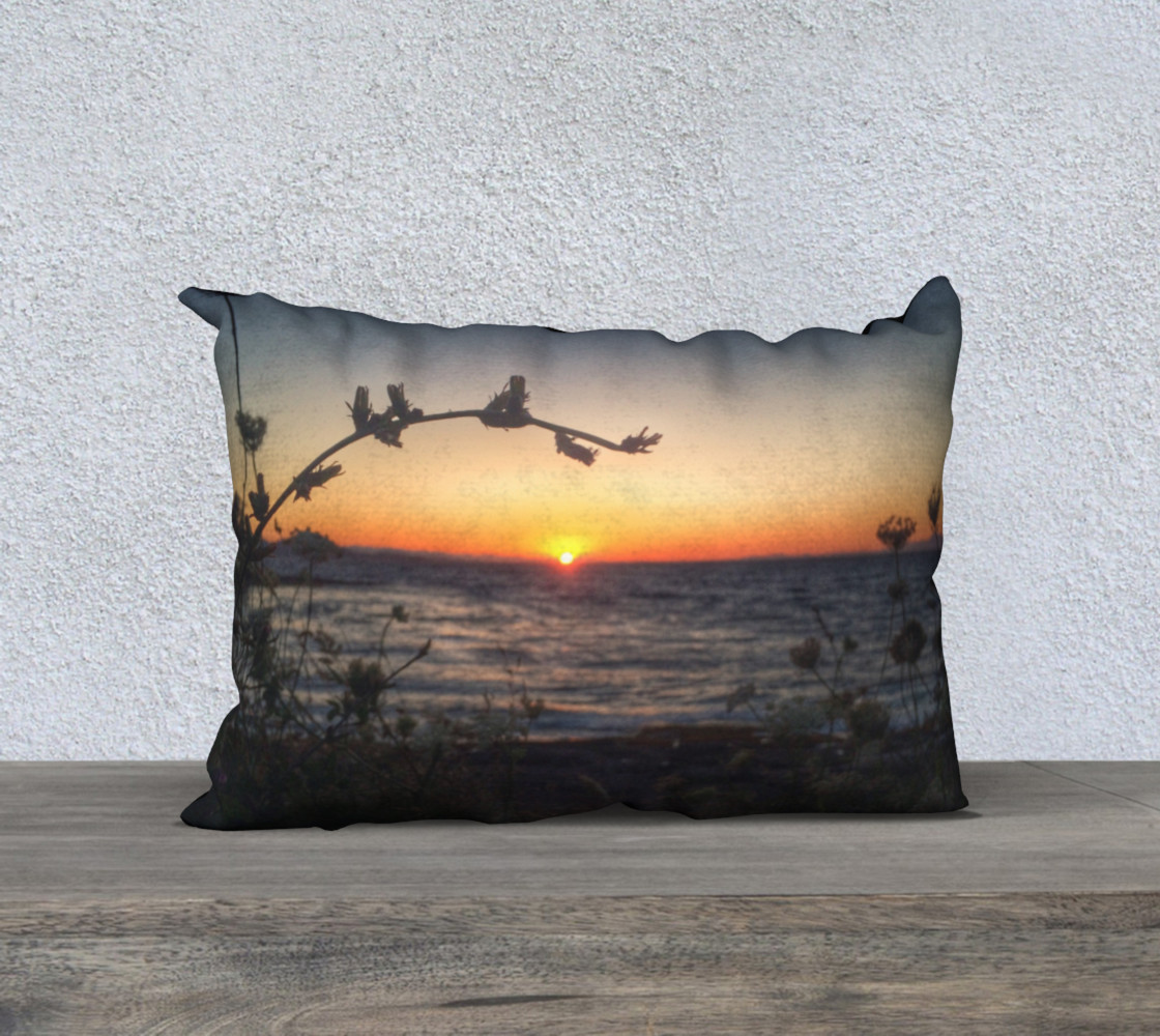 Surf Sunset 20x14 pillow case 3D preview