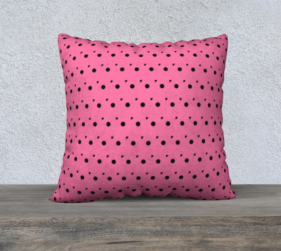 Tracks Bubble Gum 22 x 22 Pillow Case preview #1