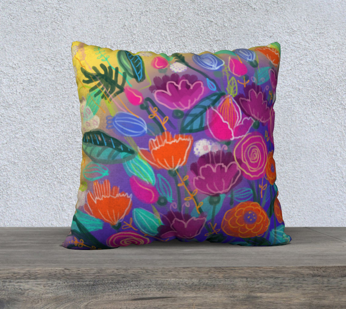 Coussin 22x22 Floral 2 preview #1