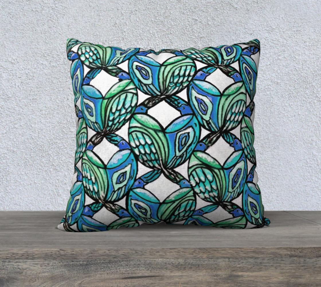 Blue Birds Pillow preview #1