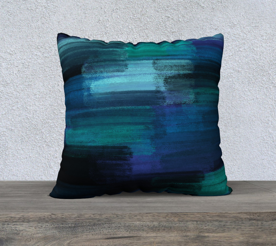 Midnight Ocean 22x22 Pillow Case preview #1