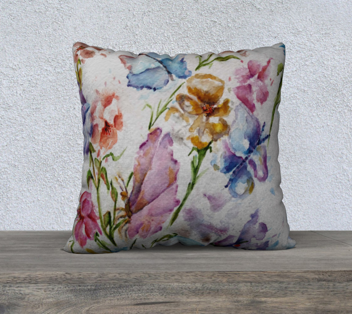 Whimsical Floral Pillow Case preview #1