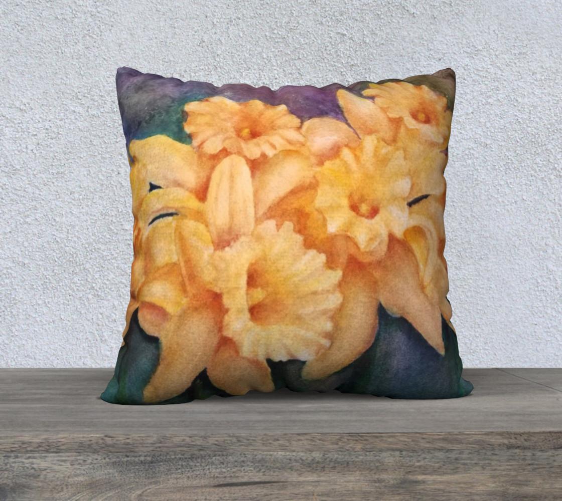 Yellow Daffodils Pillow Case preview #1