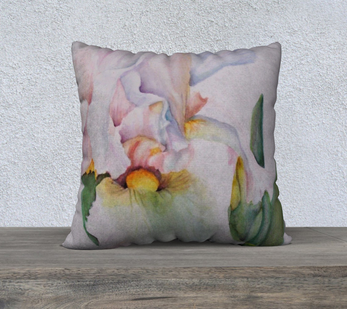 Beautiful White Iris Pillow Case preview #1