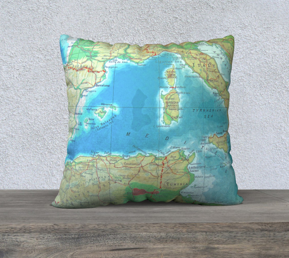 Vintage Travel Map preview #1