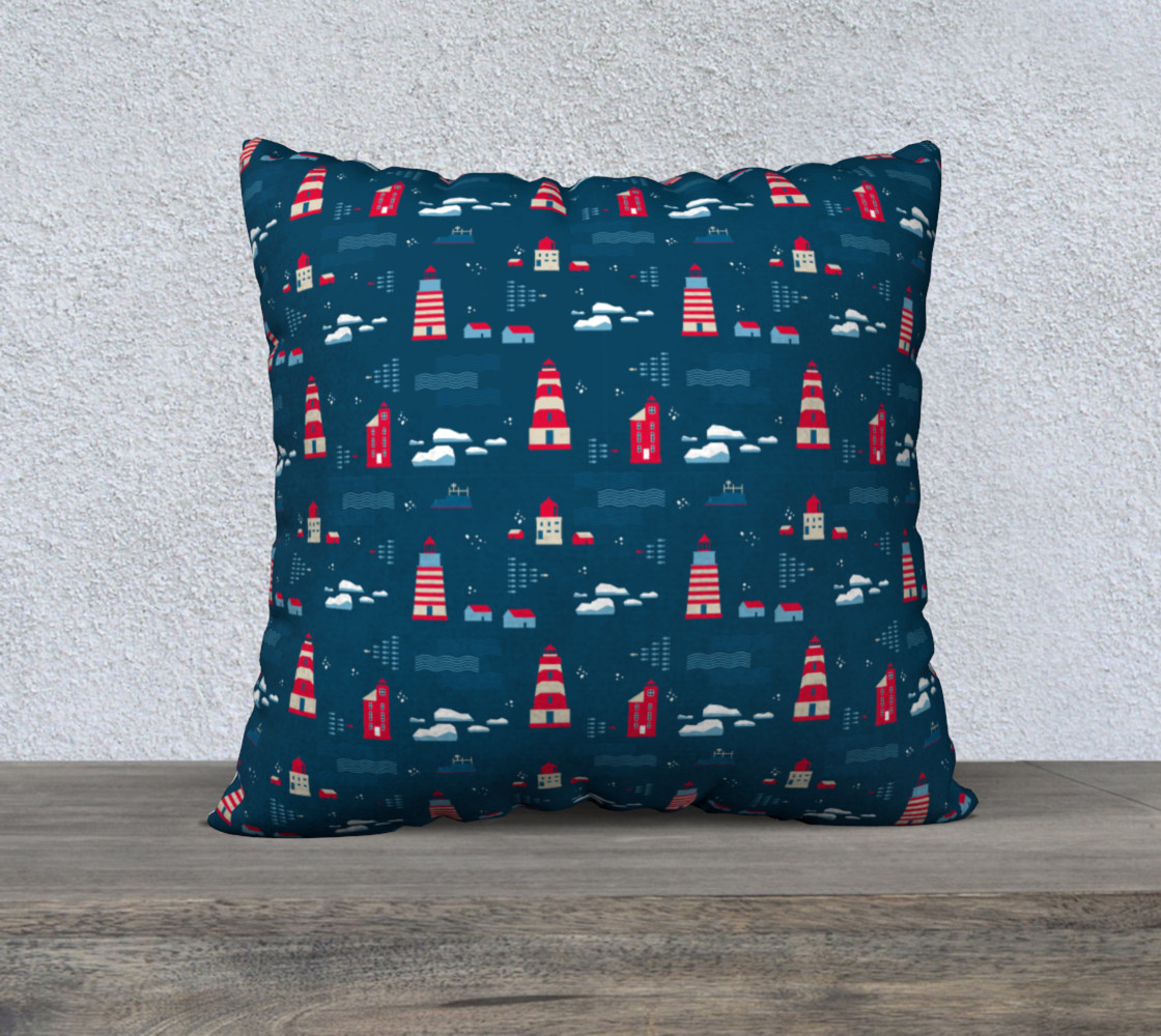 Lighthouses in a dark blue waters preview #1