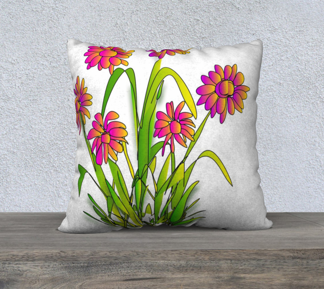 Pink, Yellow and Green Daisies preview #1