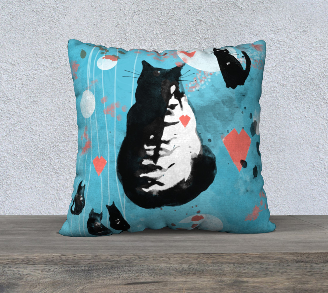 Cat Story cushion cover preview #1