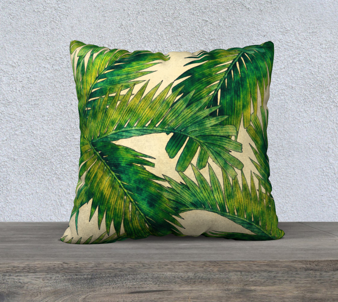 palms pillow 22x22 3D preview