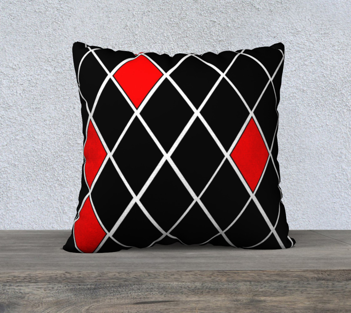 4 22" x 22" Trendy Red And Black cushion covers Why buy from NEXT? 