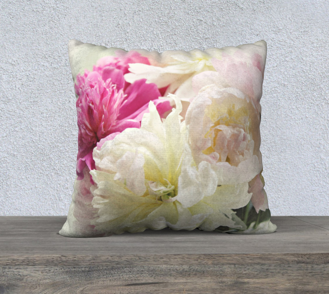peony bouquet 22" back print preview #1
