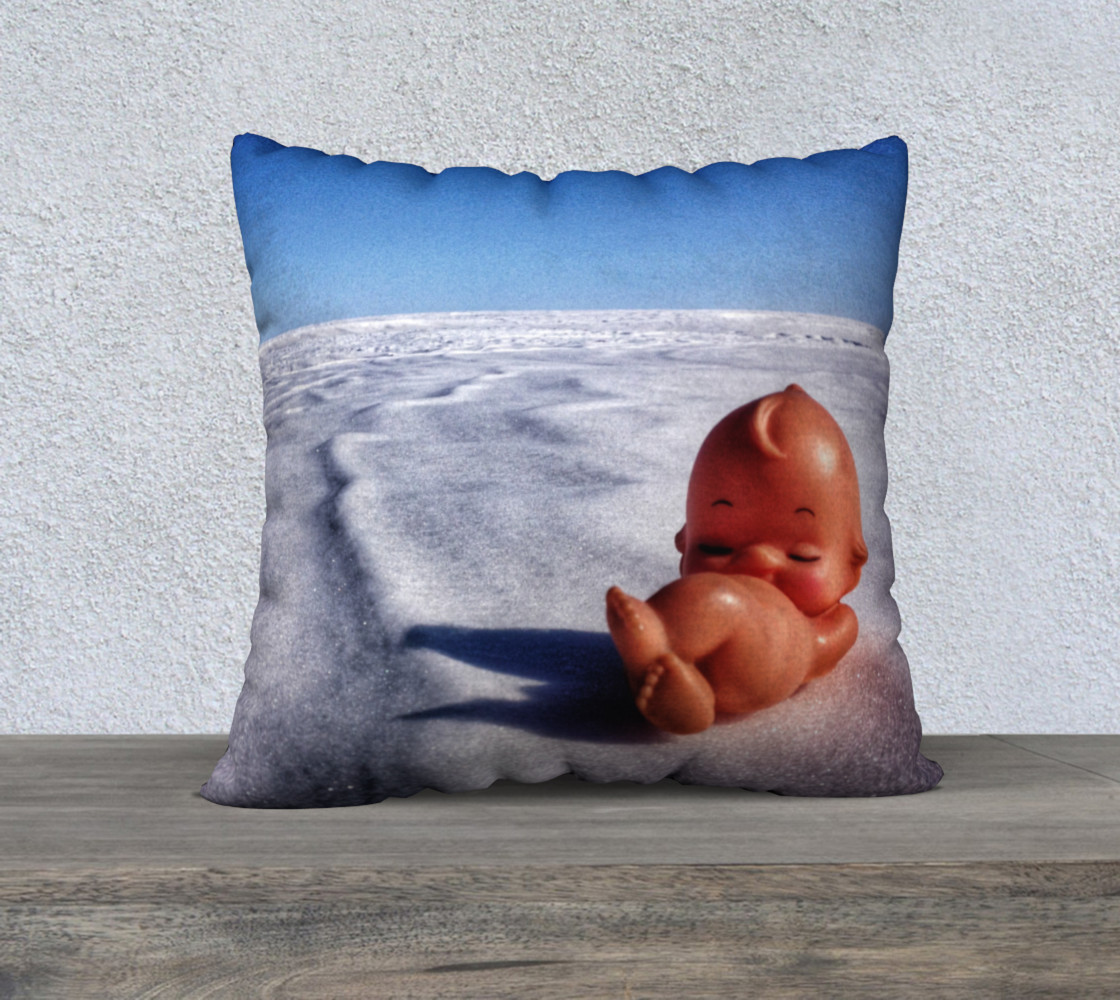 Sun Bathing Baby 22x22 pillow case preview #1