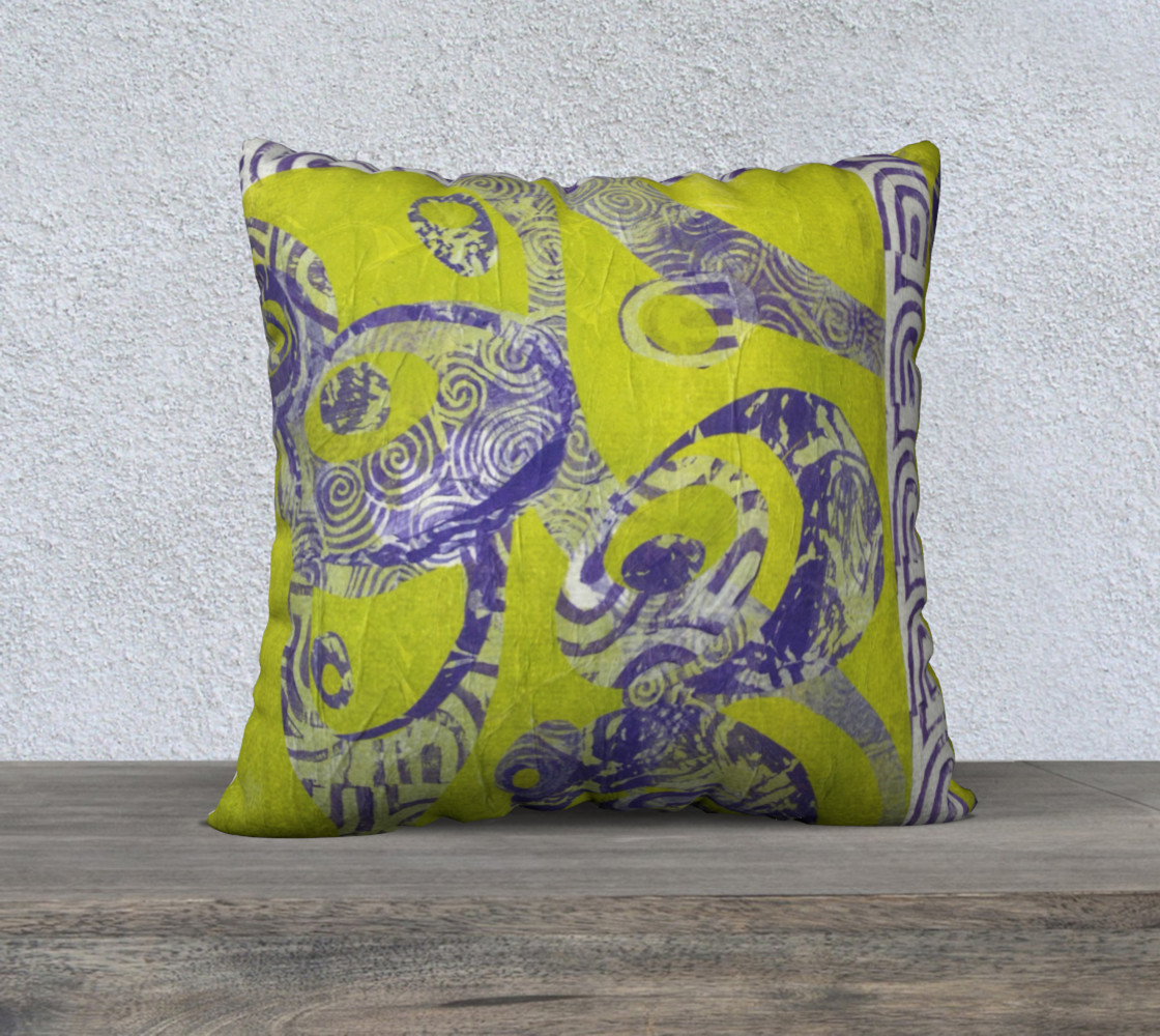 Lime Orchid Pillow preview #1