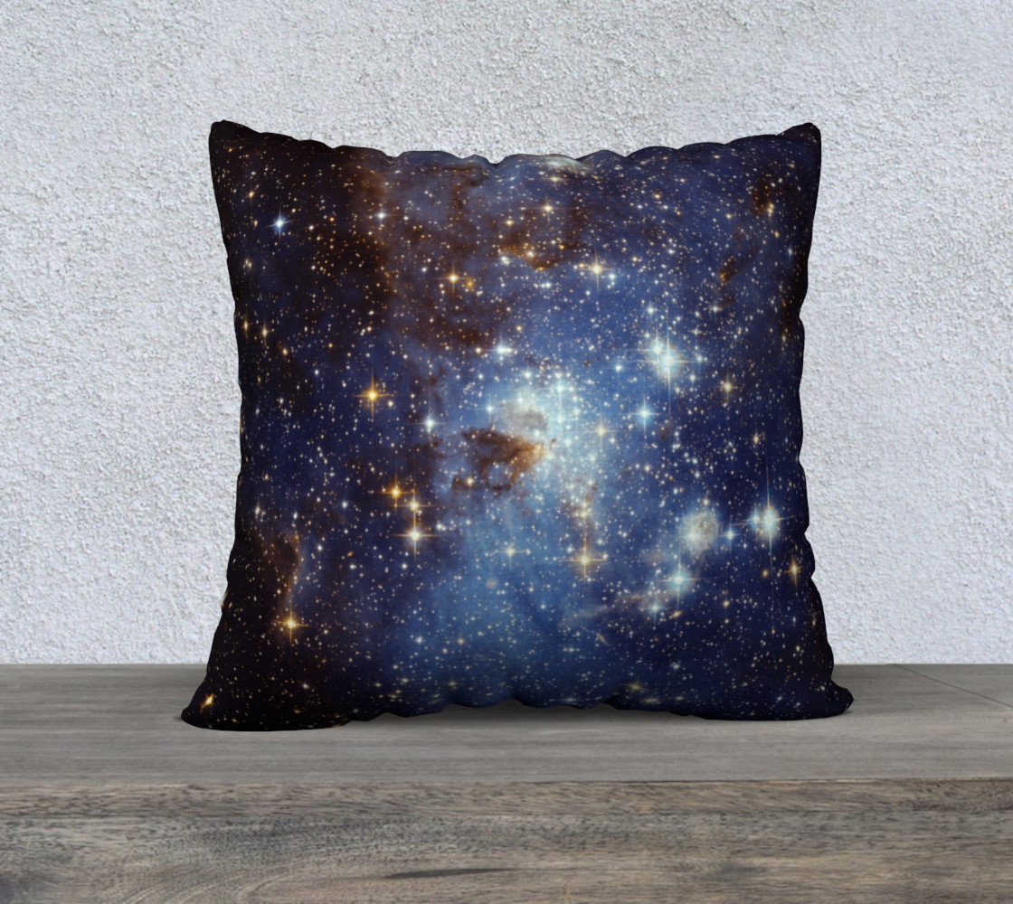 Blue Nebula Space Stars 3D preview