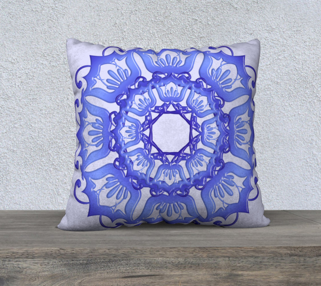Floral violet mandala. preview #1