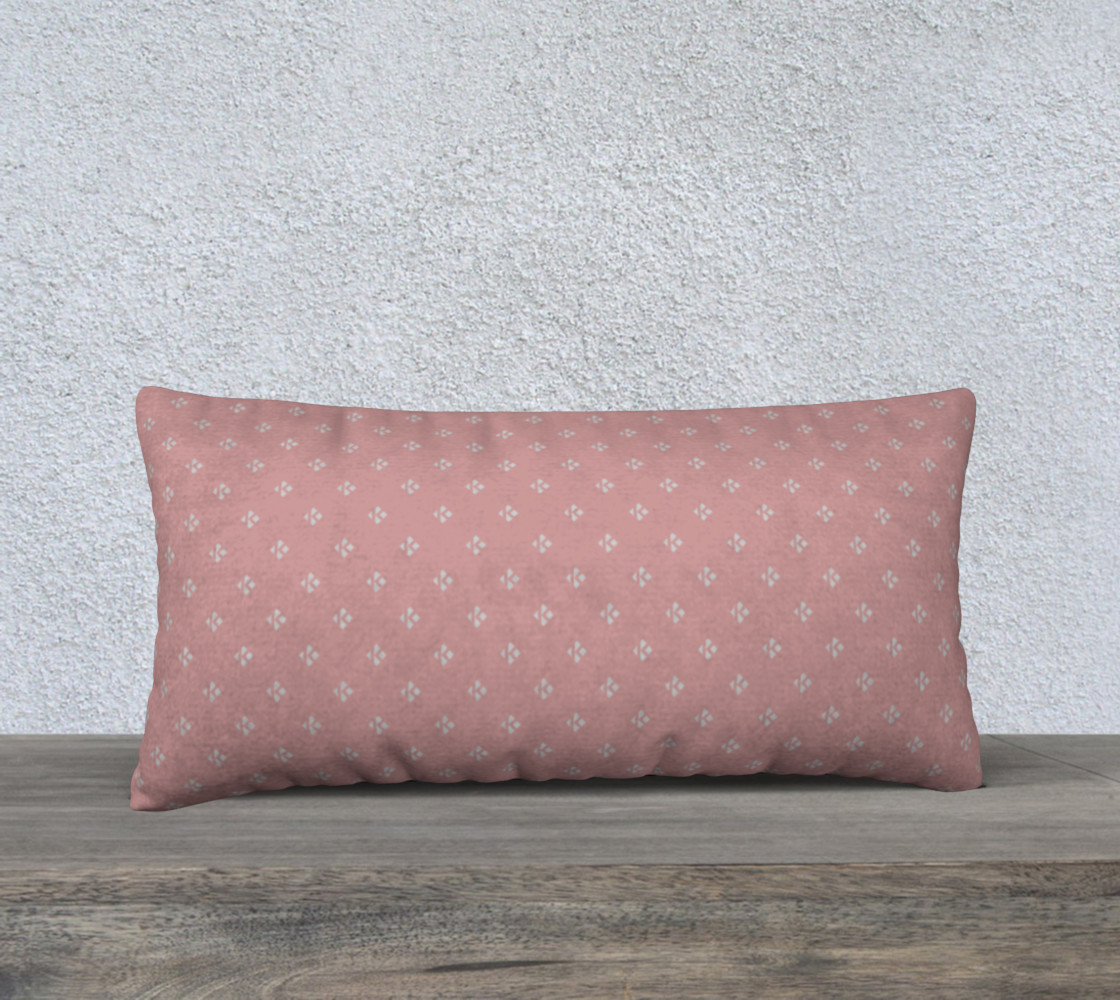 24" X 12" BUBBLEGUM & HARBOR LIGHT SIGNATURE PILLOW CASE preview #1