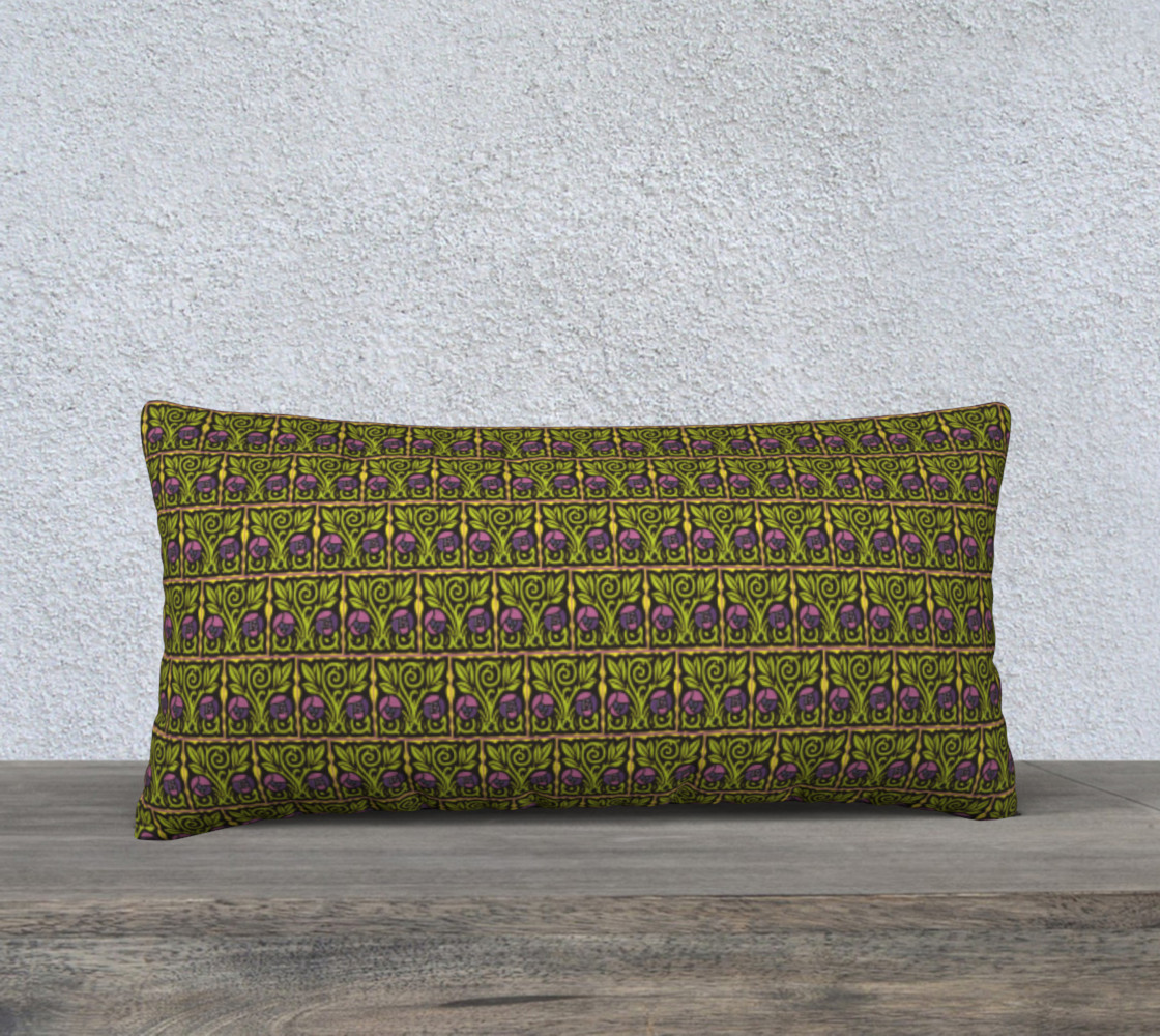 Arts and Crafts Rose 24 x 12 Pillow Case preview #1