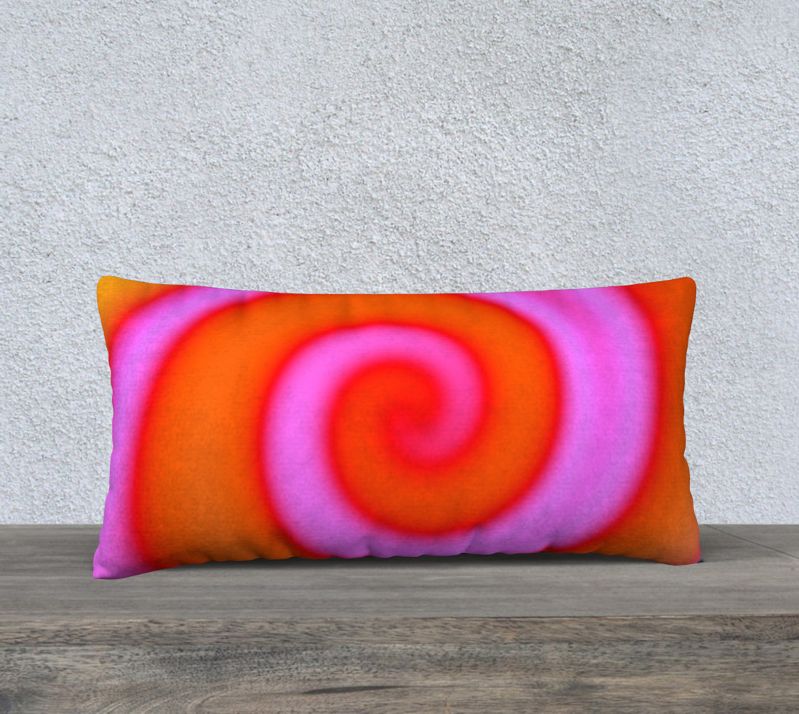 Bright Colorful Orange Pink Swirl Abstract preview #1