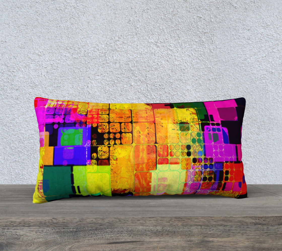 Colorblock Abstract Pillow1 preview #1