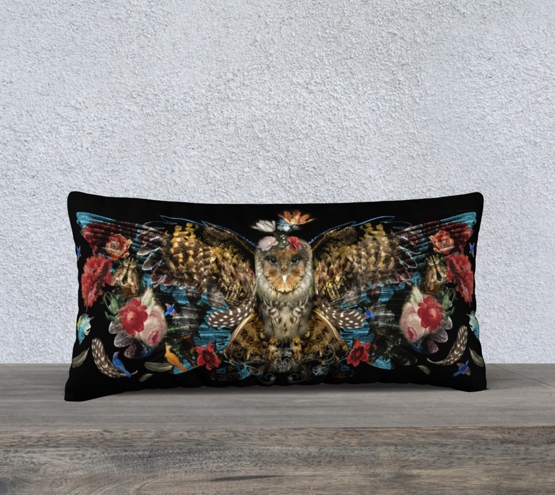 Winged Owl pillow preview #1