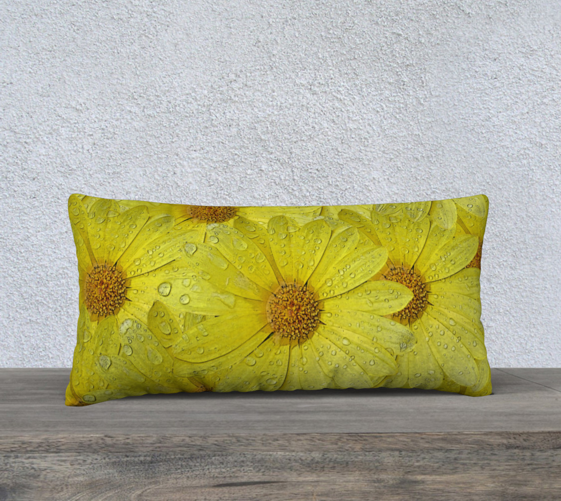 Yellow Flower Pillow 24X12 160525 3D preview