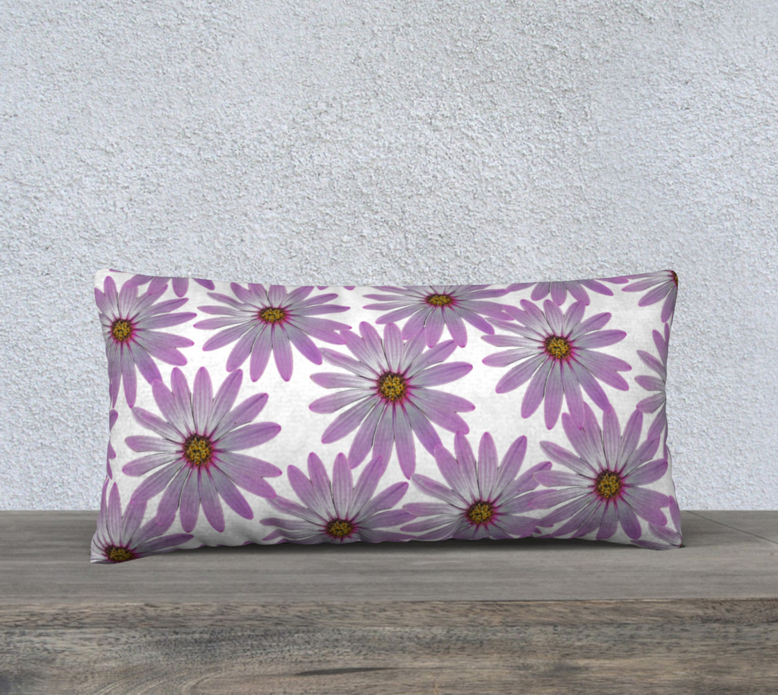 Purple Daisy Pillow 24X12 160606 thumbnail #2