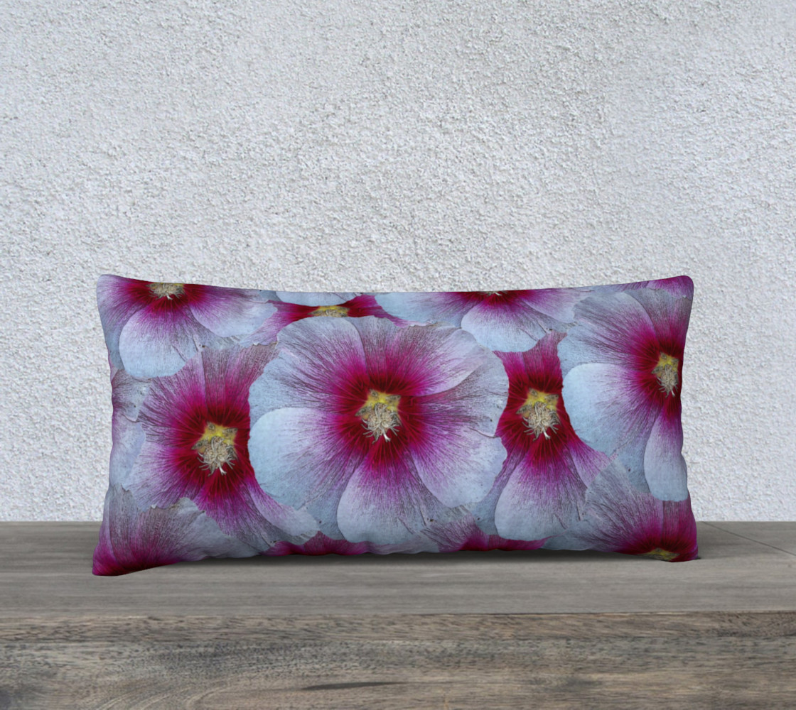 Kay's Purple Flower Pillow 24X12 160923 preview #1