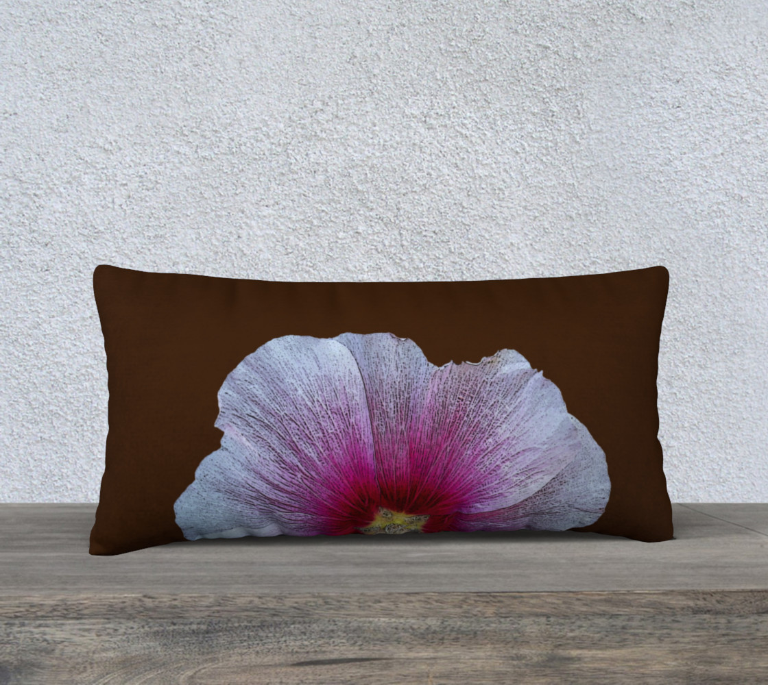 Kay's Single Purple Flower Pillow 24X12 160923 thumbnail #2
