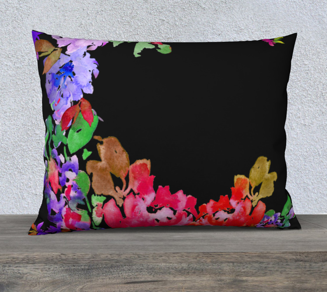 Aperçu 3D de Bright Floral Pillow
